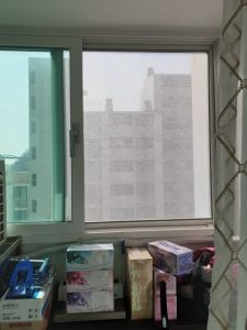 홍제동 한화 아파트 티엔나노방진망 설치 (2)
