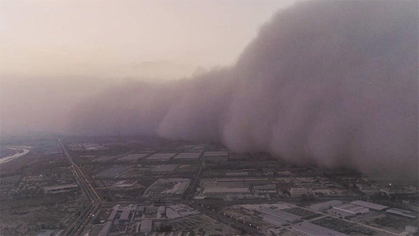 중국 미세먼지 10미터 황사 3월 6일 발생