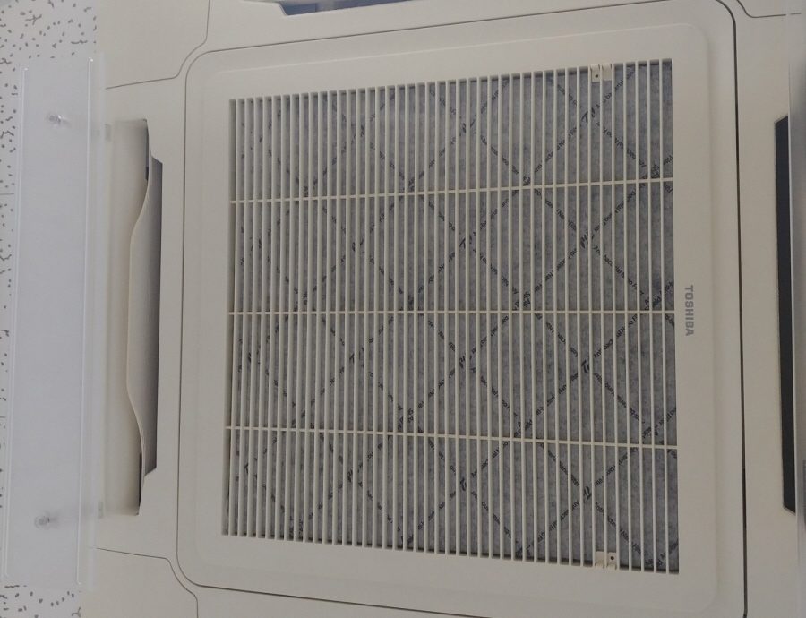 수원초등학교 티엔 에어컨 공기청정기 용 나노 항균 필터 시공